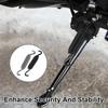 2 Pieces Universal Motorcycle Kickstand Spring Metal Sidestand Support Replacement Compatible with Harley Davidson Dyna Sportster Softail Touring