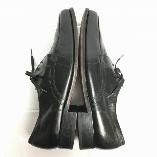 Винтажные туфли FLORSHEIM с U-образным мыском, 1985 год, черные, размер 9.5D 27.0, мужские(ИСПОЛЬЗОВАЛ)