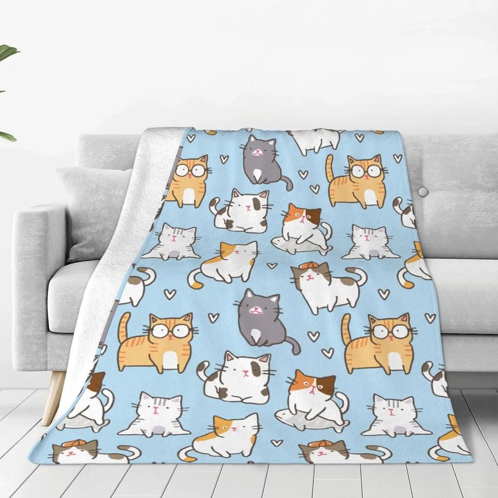 White Tiger Throw Thin Blanket Animals Printed Lightweight for Couch Home Decor Gift for Lion Tiger Elk Bears Dogs Cats Lovers