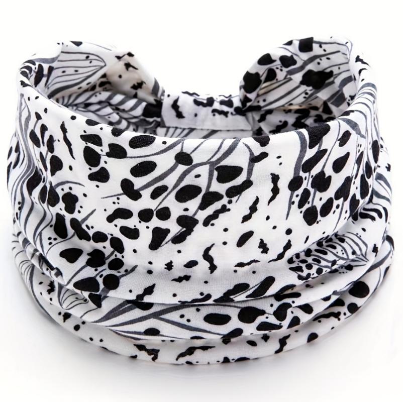 Женская повязка на голову из хлопка с принтом в стиле бохо, спортивная повязка на голову, полосатая повязка на голову, повязка на голову с широкими краями, повязка на голову для йоги, мягкая повязка для волос, комплект головного убора, повязка для волос для женщин и девочек