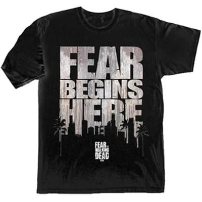 The Walking Dead Fear Begins Here Adult T Shirt Ly Apparel Vintage Unisex Top For Everyday Wear Stylish