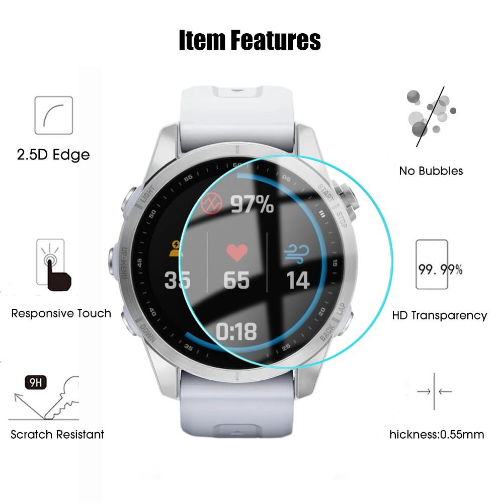 1-5 шт. Защитные стекла для Garmin Fenix 8 7 6 X S Pro Sapphire Закаленное стекло Защитные пленки для Fenix 8 47/43/51 мм 7S 7X 7 S Pro