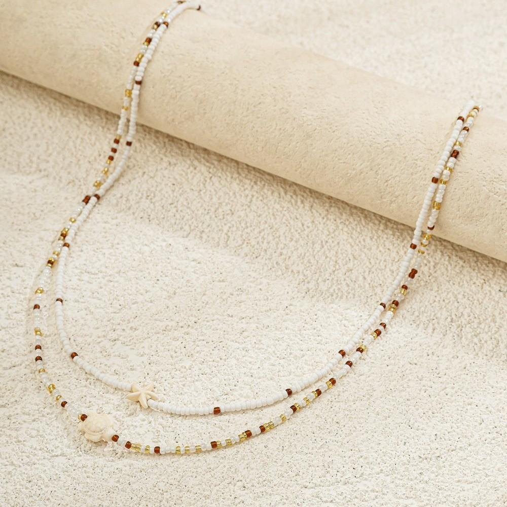 2 Pcs/ Set Bohemian Style Bead Waist Chain Starfish Body Chain Jewelry Bikini Belly Chain Women