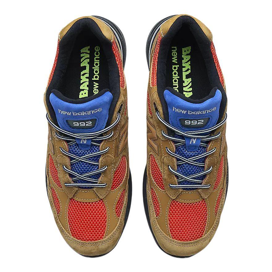 Action Bronson x New Balance 992 Сделано в США Коричневые Оранжевые Синие Унисекс Кроссовки U992AB1