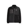 Мужская спортивная куртка Originals Trefoil FW22 из шерпы с лоскутными вставками, Черная