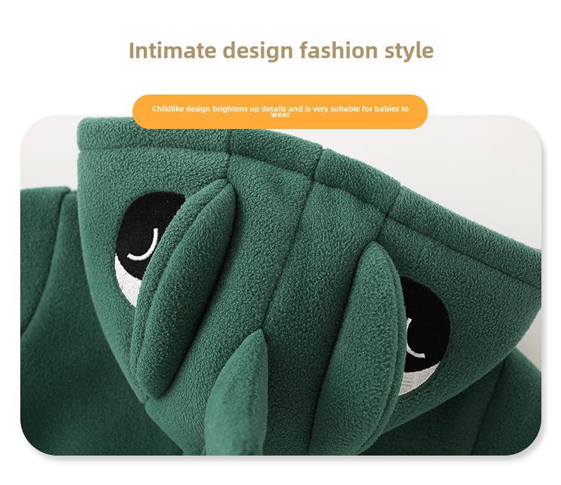 Fleece Jackets for Girls and Boys, Autumn/Winter Kids' and Babies' Hooded Tops, Baby Clothing, Cross-Border.