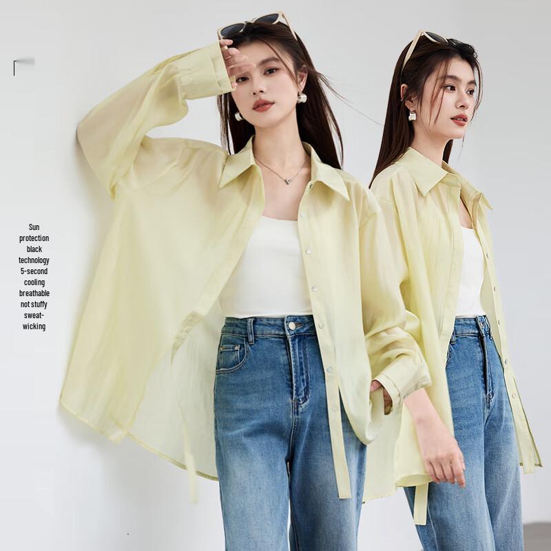VICTORIA&VERA Женская охлаждающая блузка с длинным рукавом из лиоцелла