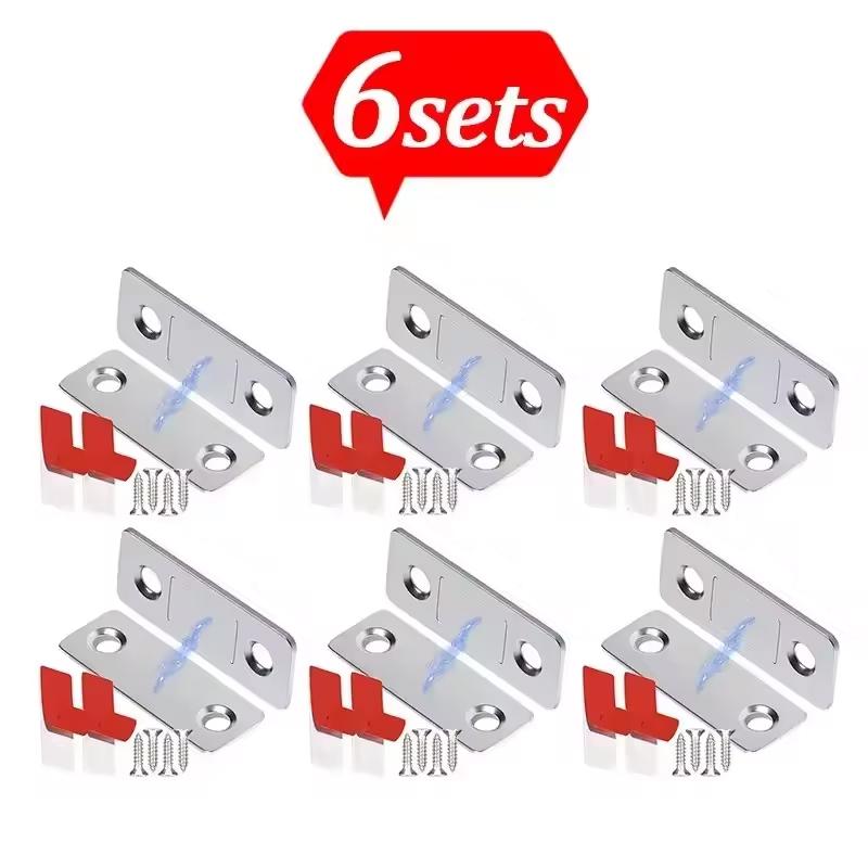 Магнитные защелки для шкафа Ультратонкие Дверные Сильные Магниты Стопор Невидимый Самоклеящийся Магнитный Замок для Ящика Кухонного Шкафа Доводчик