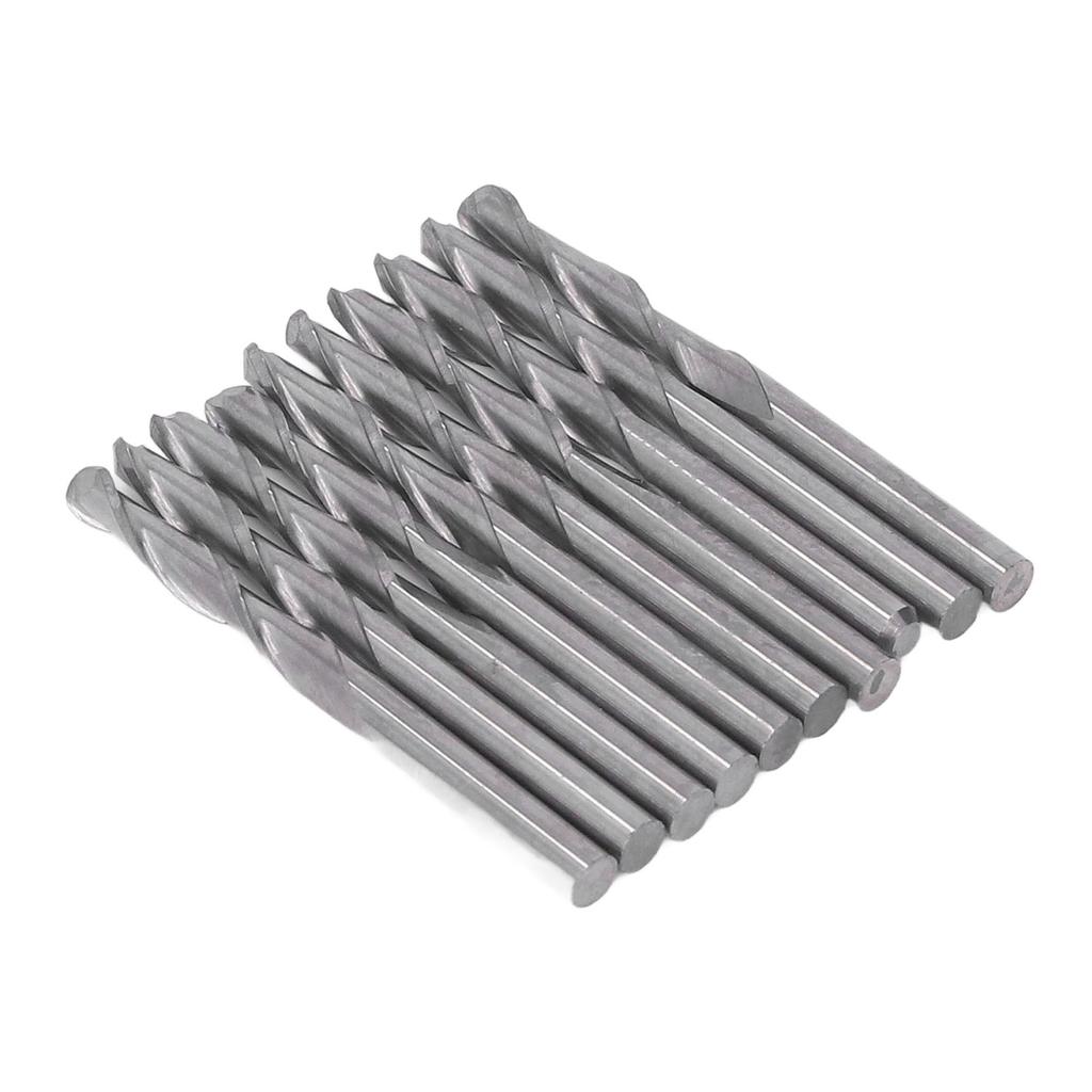 Набор концевых фрез HSS CNC Спиральная фреза-шарик для гравировки черновой обработки дерева 18 дюймов