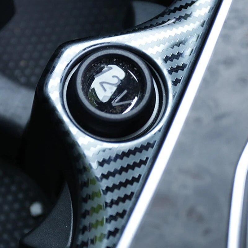 Углеродное волокно, автоматический центральный держатель для чашки с водой, рамка, накладка, внутренняя наклейка, украшение из АБС-пластика, аксессуары для BMW X5 G05-21