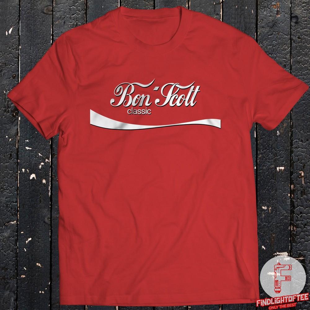 Rock Bon Scott AC/DC T-Shirt Back in Black Classic Rock Highway to Hell Unisex T-Shirt