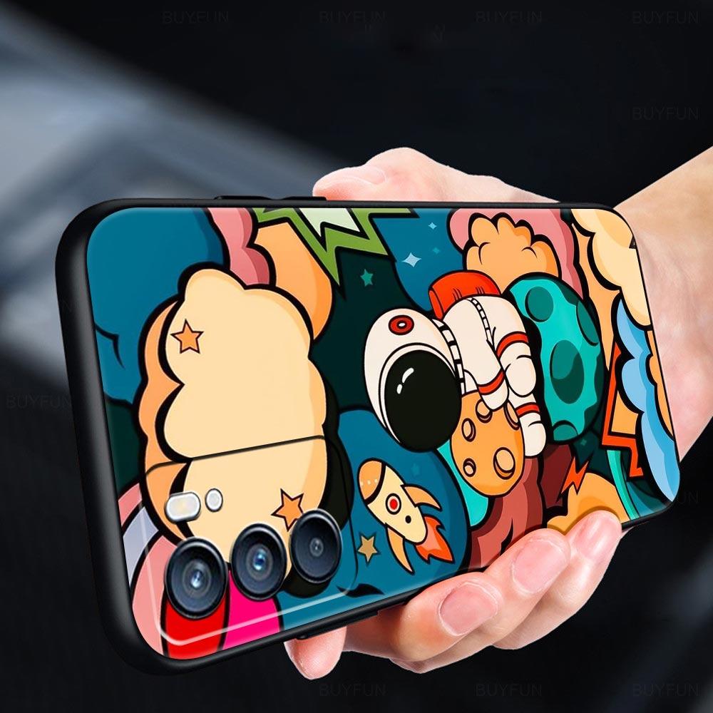 Мультяшный Милый Чехол Космонавт Для Телефона Oppo Reno 13 12 11 10 7 F Find X5 X6 A98 A80 A79 A78 A57 A54 A31 A17 Pro 5G Мягкий ТПУ Чехол