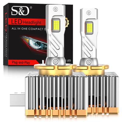 2X 30000Lm D3S светодиодные лампы для фар D1S D2S D4S D5S D8S D1R D2R D3R D4R D8R D5R Turbo LED CSP фары дальнего/ближнего света 6000K белая лампа Canbus фара