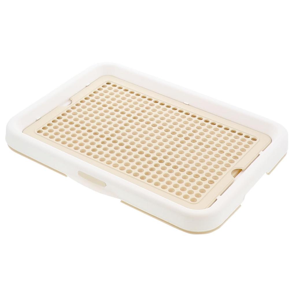 Petio Dog Regular with Cover Easy-to-Use One-Hand Tray, White, Size, Tear-Resistant