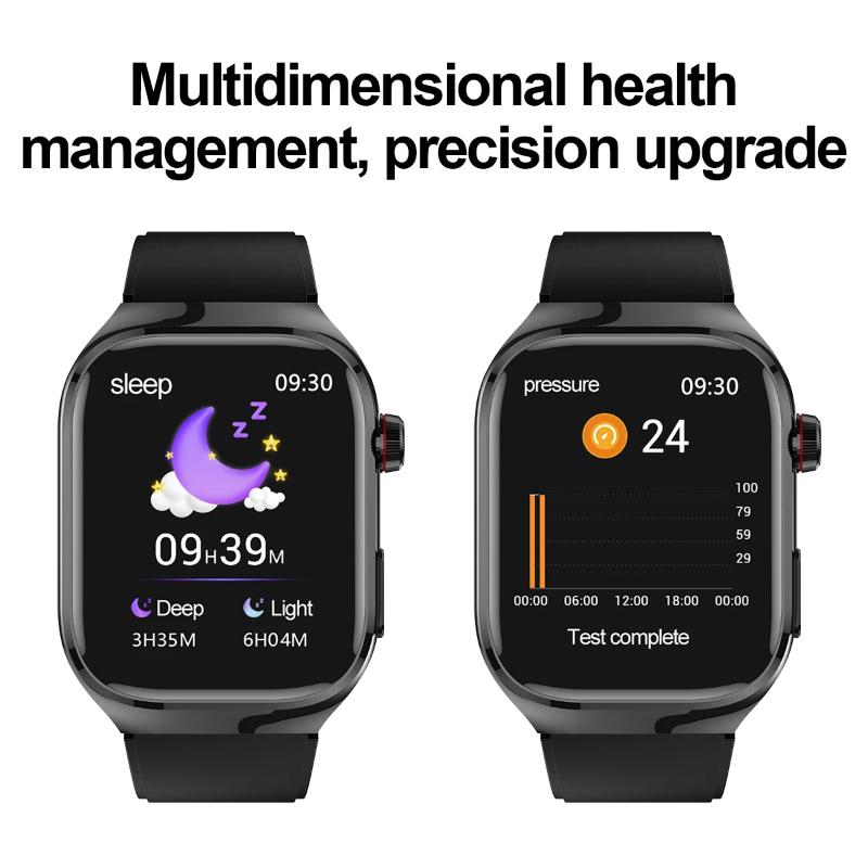 2025 Новые умные часы для здоровья с лазерной диагностикой ИИ Мужские ЭКГ+ФПГ Липиды крови Мочевая кислота Пульс Артериальное давление Спорт Звонки Смарт-часы