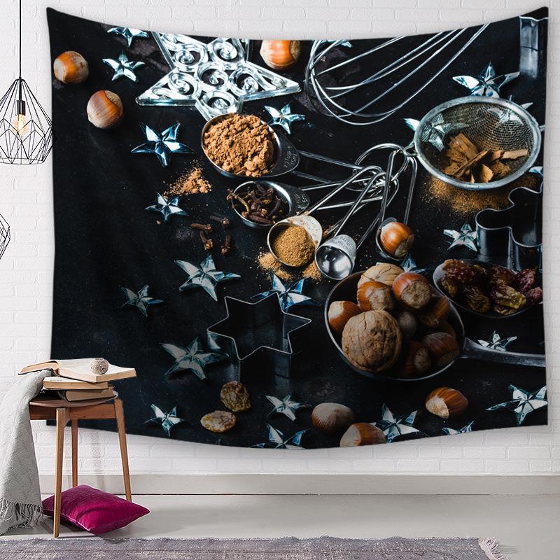 Рождественский гобелен в европейской и американской рождественской серии, гобелен для гостиной, спальни, скатерть