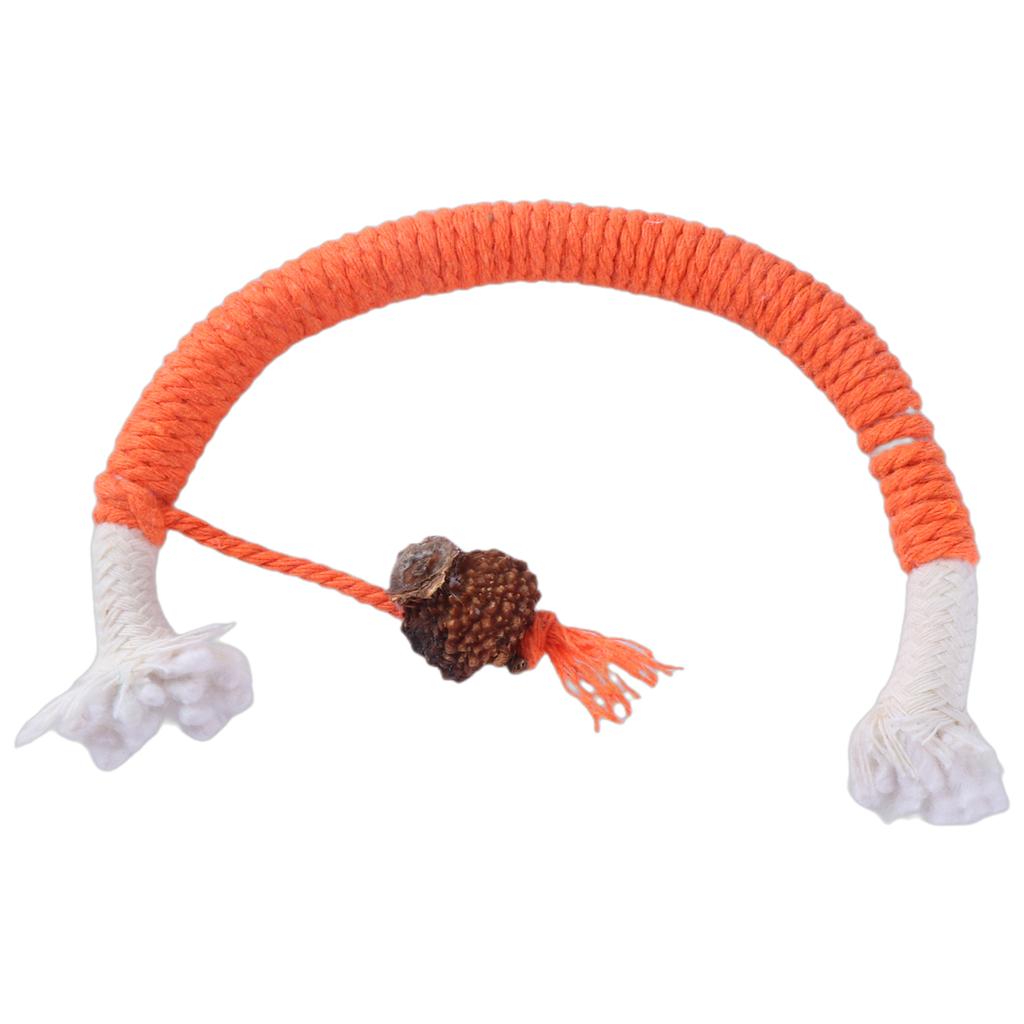 Кошки Собаки Игрушка из хлопковой веревки для агрессивного жевания Игрушка-прорезыватель для обучения чистке зубов Скрежетание зубами Интерактивная игрушка