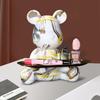 Creative Home Accessories Graffiti Bear Figurine Animal Statue Keys Storage Shelf Modern Room Sculpture Table Decor Statues