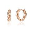 ELLE Jewelry 14K GF Curved One-Touch Earrings ELGPEE403