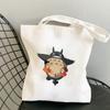 No Face Man Studio Ghibli Totoro Shopper Shopping Bag Anime Bag Cotton Tote Eco Reusable Bolso Handbag Bag Eco Bag Reusable