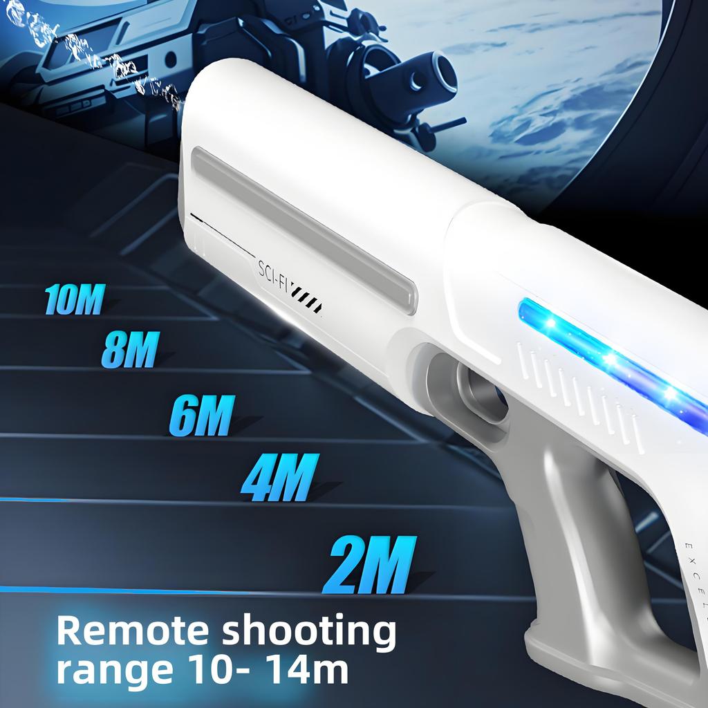 Электрический Водяной Пистолет Автоматический Мощный Струйный USB Перезаряжаемый Большая Емкость для Хранения Воды Летний Пляжный Уличный Игрушка для Детей Мальчиков