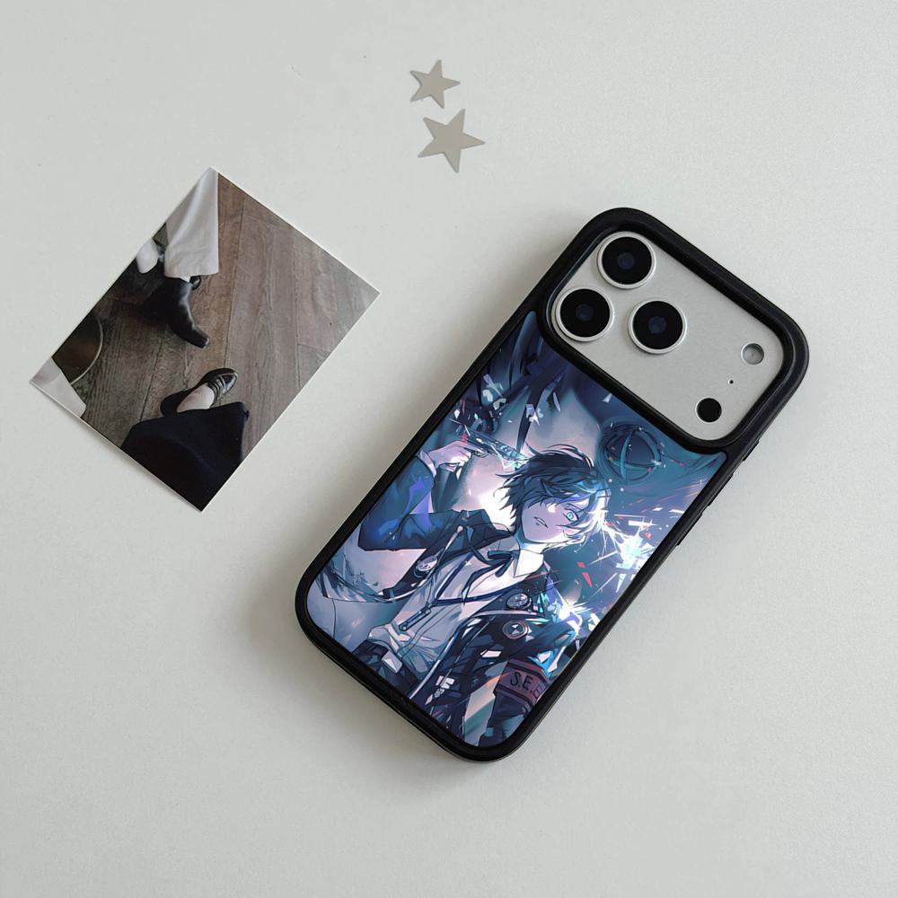 Чехол для телефона P-Personas Poster для iPhone 17 Air 16 15 14 Plus 13 12 11 Pro Max Двухцветный Жесткий ПК Модный Защитный Чехол