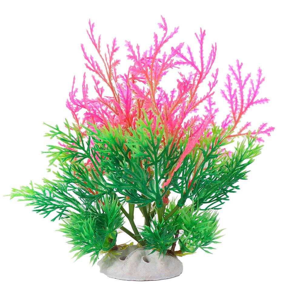 2pcs Creative Fake Grass Plastic Artificial Seaweed Water Grass Aquatic Plants  Home