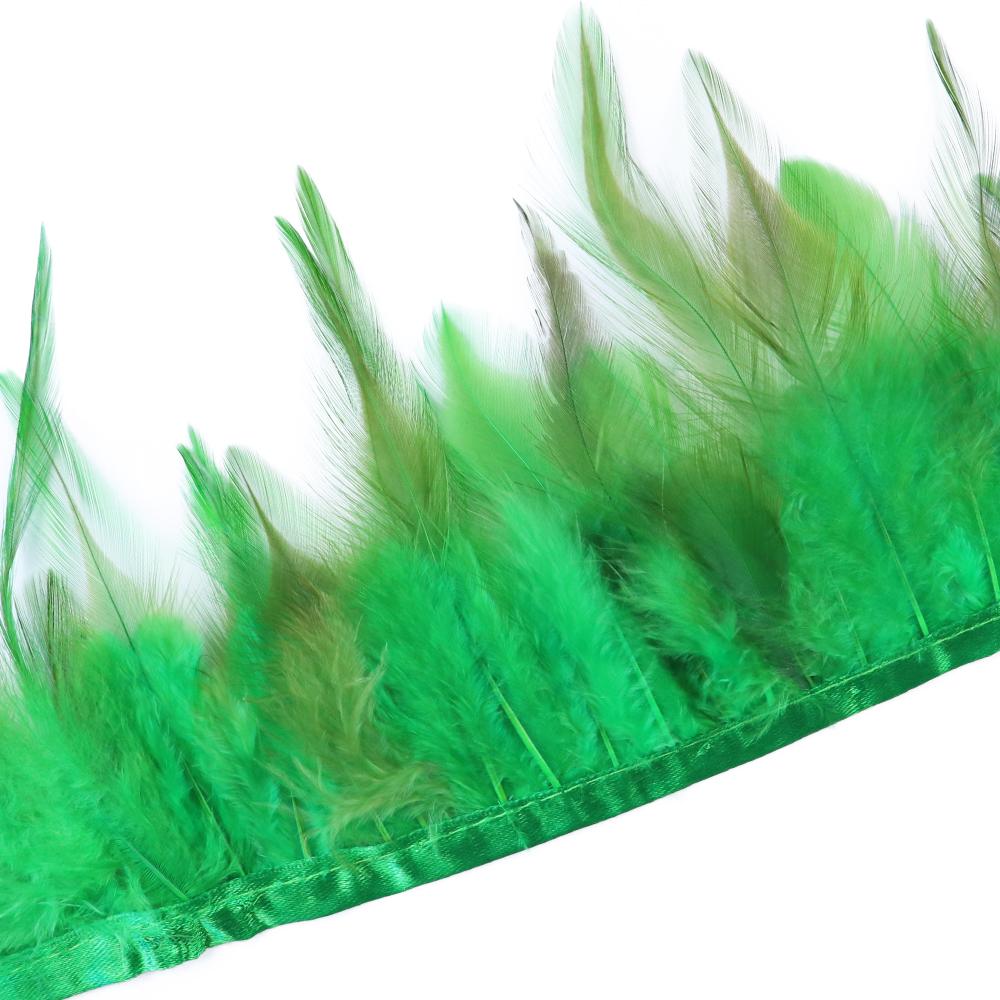 Dyeing Rooster Feathers Trim 4-6Inch Chicken Feather Fringe Ribbon for Clothing Accessories Wedding Decoration Plumas for Crafts