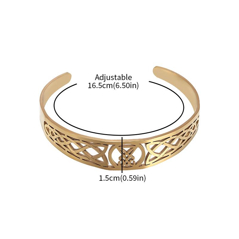 Браслет с регулируемым манжетом, амулет Печати Сатаны, браслет из нержавеющей стали