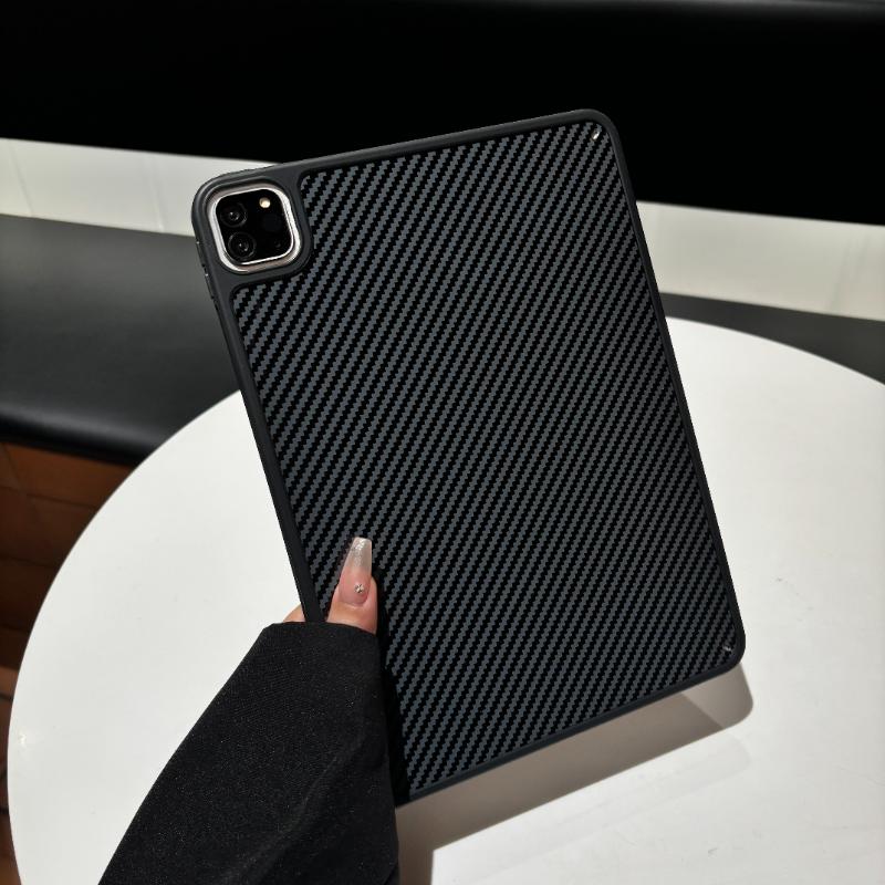 Carbon Fibre Case for iPad A16 11th 10th 10.9 Air 4 5 6 Pro 11"13"12.9" Mini 7 A17 pro Hard Cover Back Shell