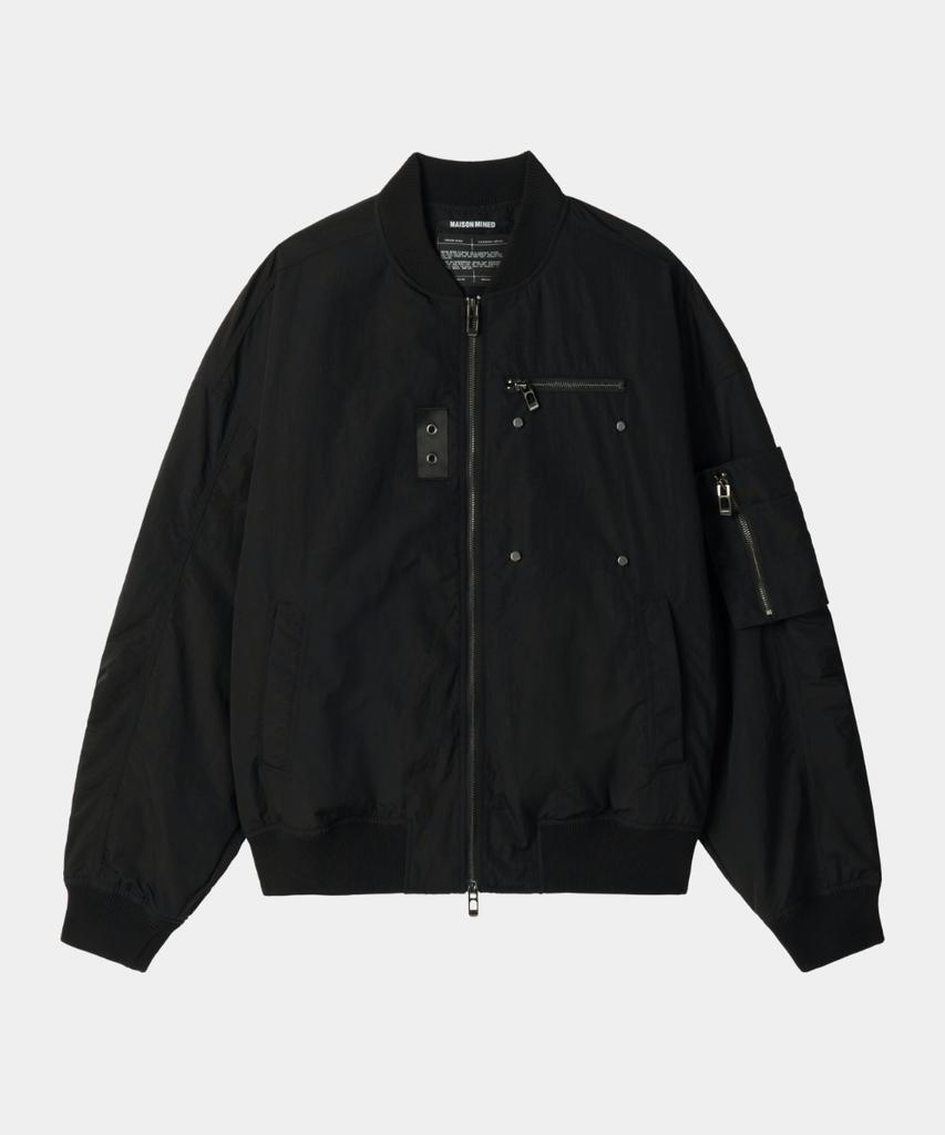 Maison Mined Detachable Pocket Ma-1 Black