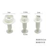 3Pcs/Set Geometric Fondant Cookie Cake Cutter Ejector Stamp Plunger Mold Embossed Star Heart DIY Baking Cake Decorating Tools