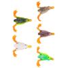 5 шт., приманка для утки Topwater, 3D резиновая плавающая приманка для ловли утки с крючками, приманка для ловли окуня