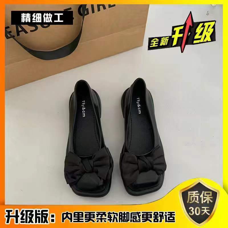 French Mary Jane small leather shoes spring and autumn British style Japanese jk with skirt soft-soled loafers