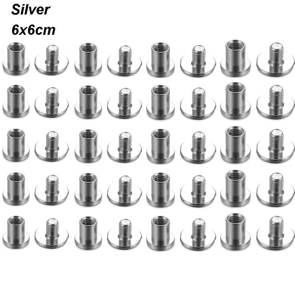 10sets Shoes DIY Decoration Nail Garment Leather Craft Nail Rivets Cloth Button Screw Brass