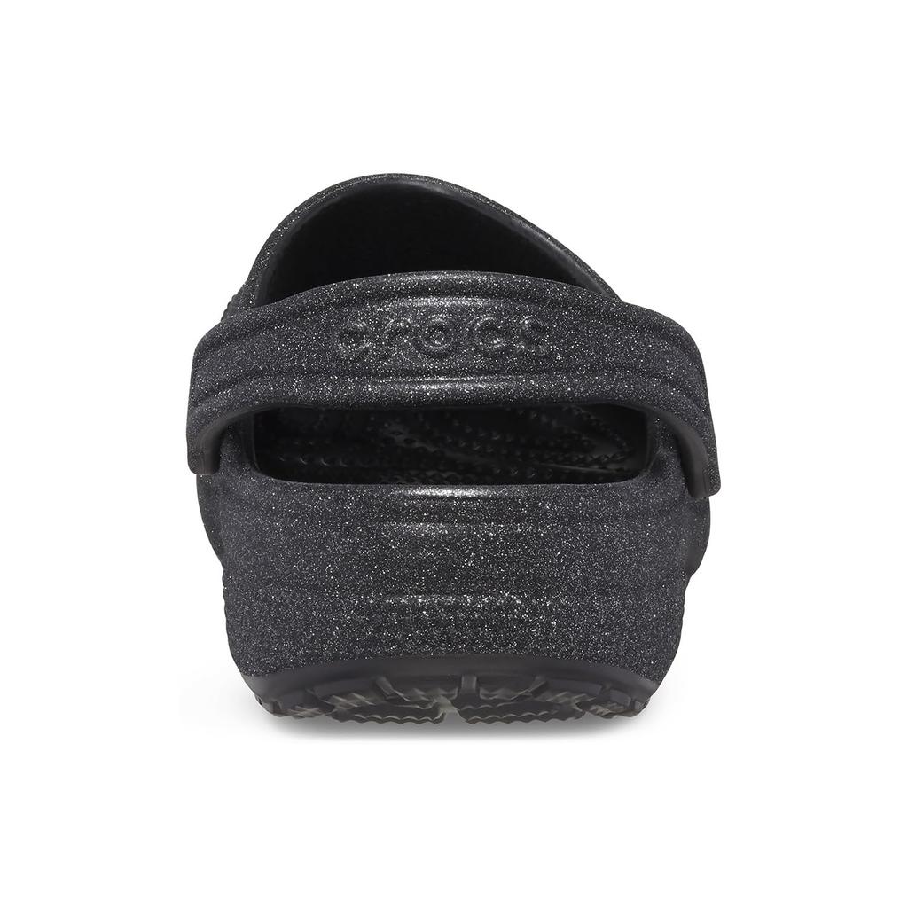 Crocs Классические кроксы с блестками 23см Сандалии, Черные, Блестящие,