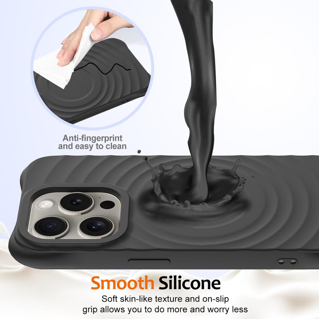 Для iPhone 13 Pro Max Магнитный чехол Текстурированный чехол из жидкого силикона для телефона с ремешком