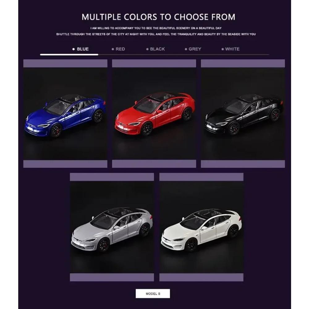 1/24 Tesla MODEL Y Модель автомобиля из сплава, литая под давлением металлическая игрушечная модель автомобиля, имитационная коллекция, звук, свет, детская игрушка в подарок