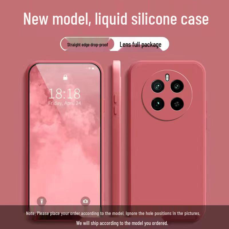 Realme 12 Pro Однотонный Кубик Рубика Жидкий Чехол Полное Покрытие Защита от Падений Мягкий Чехол