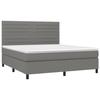 VidaXL Slat Bed Base with Mattress and LED, Upholstered Bed, Double Bed, Adult Bed for Interior Bedroom, 3134966