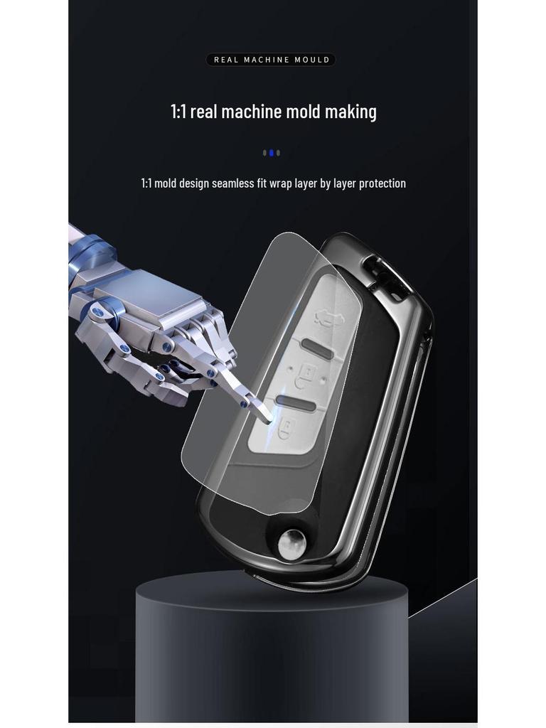 Чехол для смарт-ключа FAW Besturn B50 с металлической пряжкой - Модель новой энергии