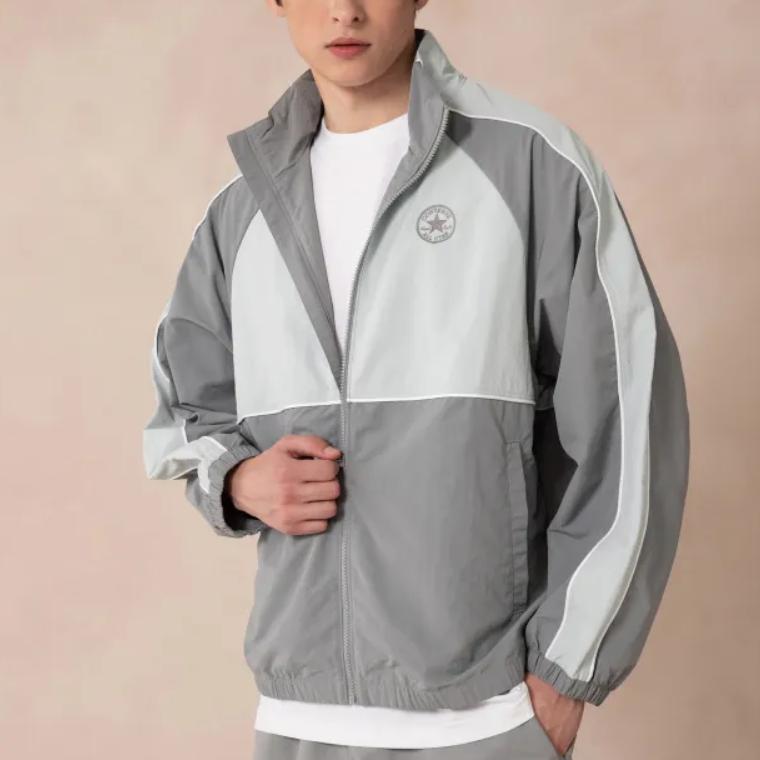 Converse Куртки Мужские Серый Стойка Умеренный Другое MCH697-GFY