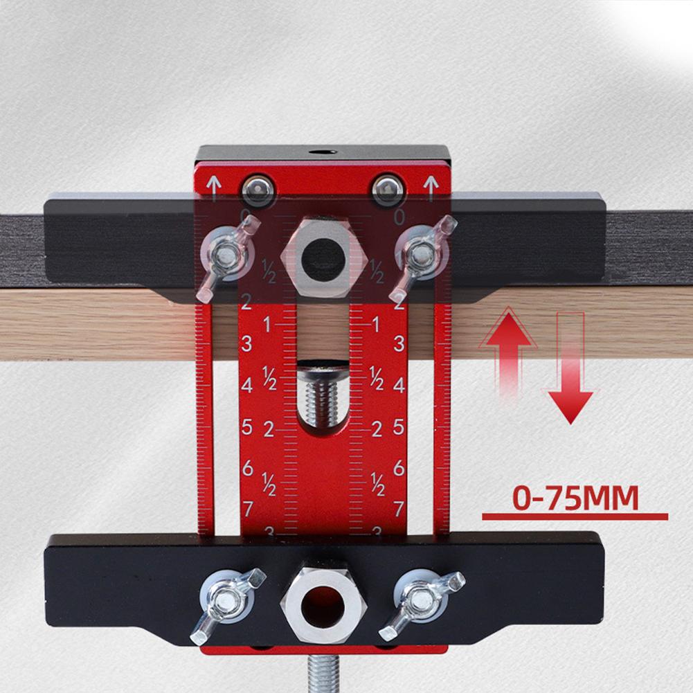 Монтажный шаблон для дверцы шкафа Монтажный шаблон для дверной панели с прочной опорой Фиксатор Зажим Направляющая для сверления с дюбелями Локатор