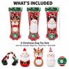 3pcs Xmas Tree Pet Chew Toy Ball Christmas Santa Pet Toy Festive Puppy Biting Toy  Large Dogs