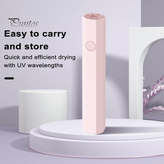 Портативная УФ-лампа для ногтей, быстросохнущая гель-лак, зарядка через USB, портативная миниатюрная легкая, удобная УФ-лампа