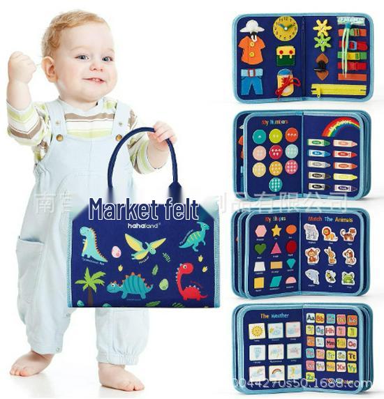 Монтессори Развивающая фетровая доска для обучения в раннем детстве: Учит одеванию и завязыванию шнурков.