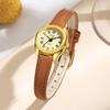 Gedi Petite Korean Style Women's Roman Vintage Minimalist Quartz Wristwatch