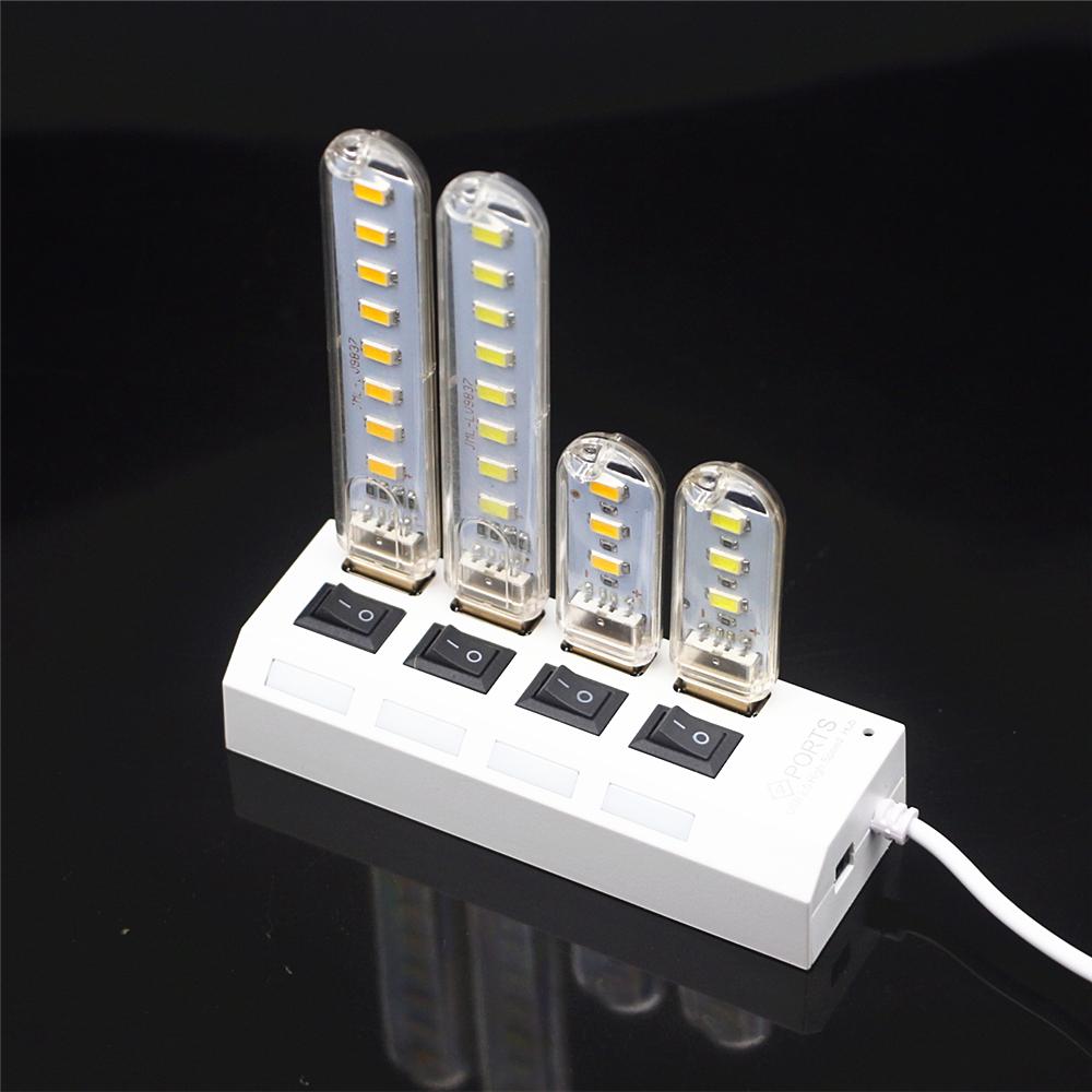 3LEDs 8LEDs 5V Power Mini USB light Book Light USB LED Lights Reading Book Lamp USB Night light