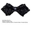 Галстук-бабочка с блестящими стразами, дизайн с острыми углами, галстук-бабочка, свадьбы, деловые вечеринки, аксессуары для костюма