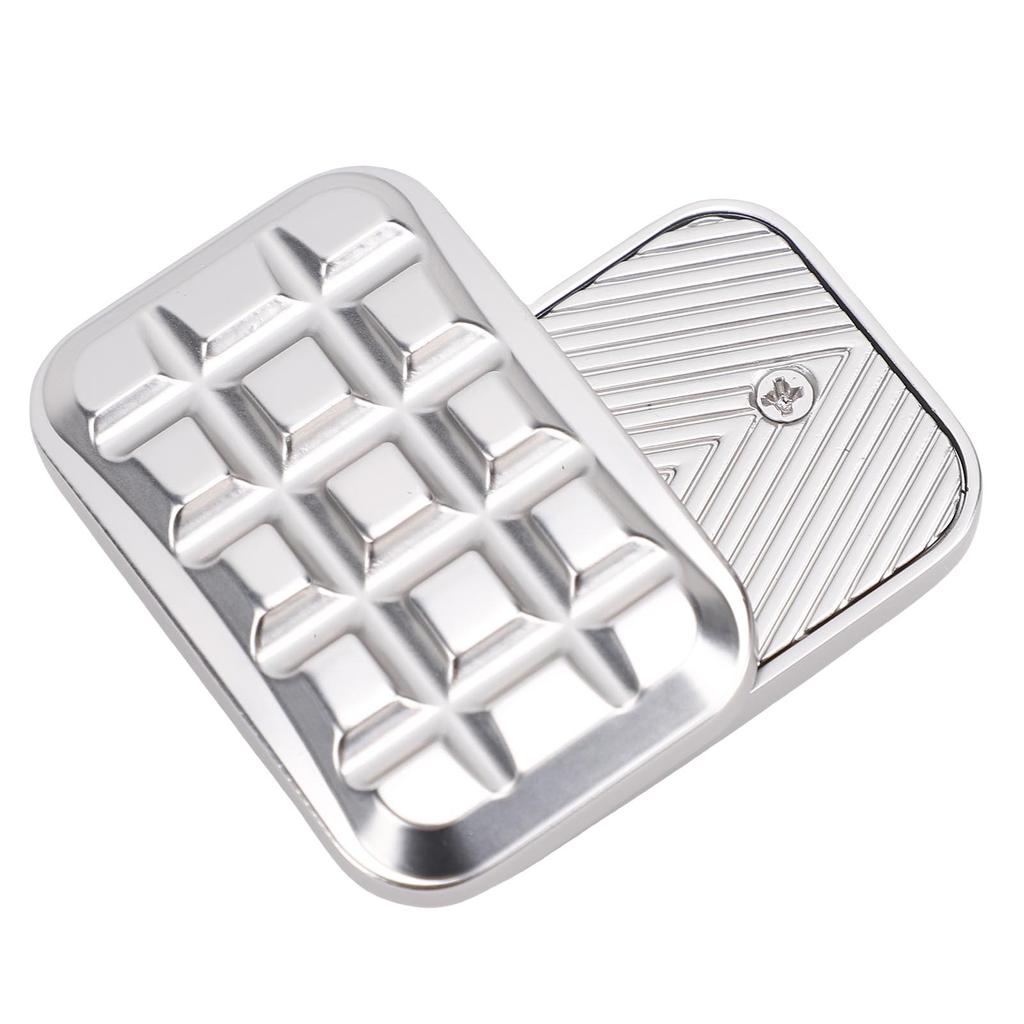 Metal Push Card Slider Toy Alloy Decompression Stress Relief Push Slider Chocolate Engraved Pattern
